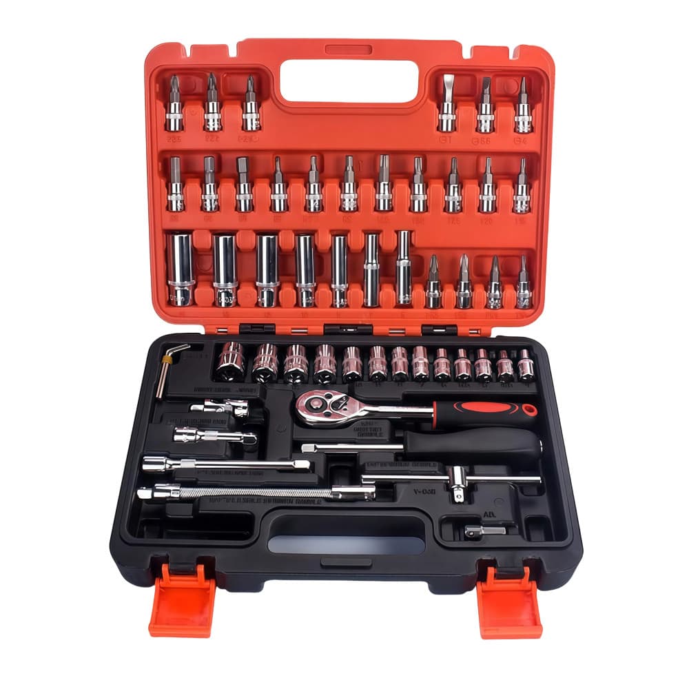 Kit Jogo 53 Peças Completo Bits Catraca Kit Ferramentas