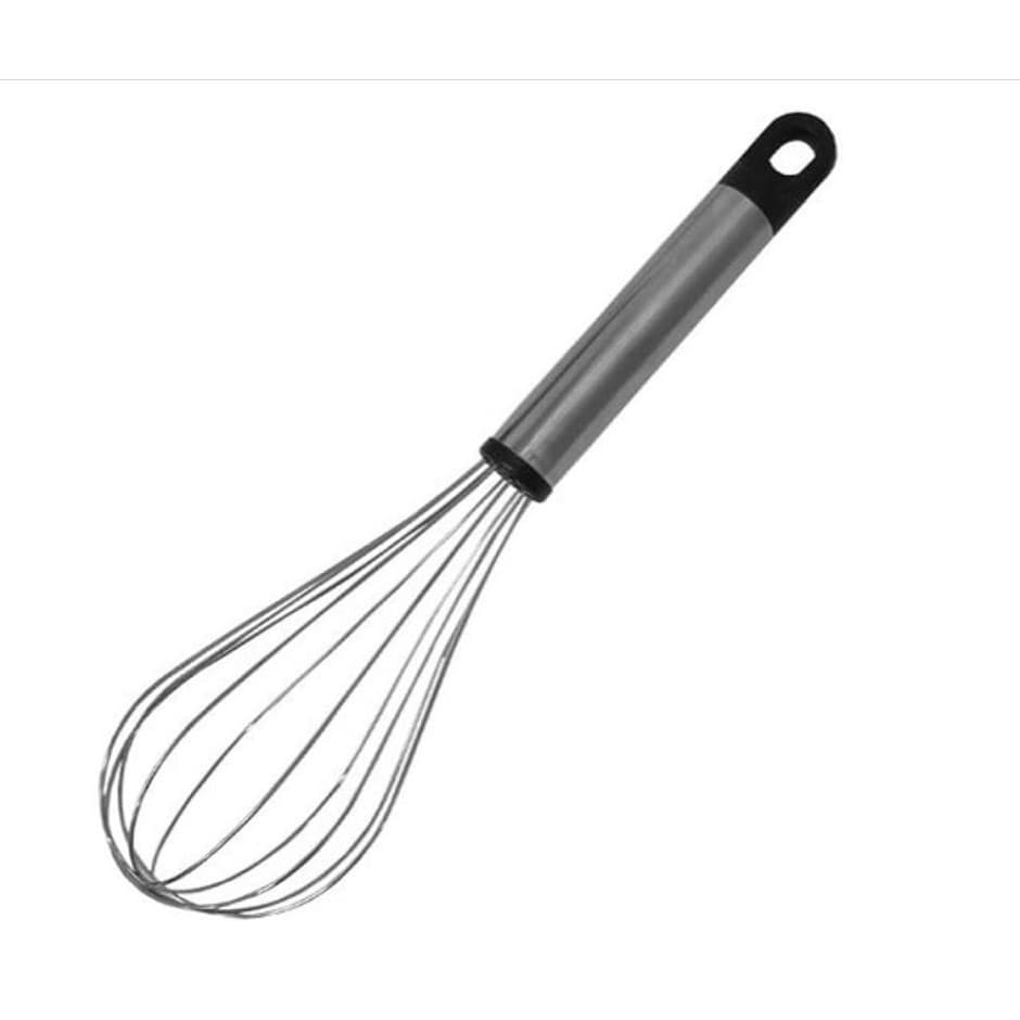 Batedor De Ovos Fouet Fuê Clara Bolo Massa Aço Inox 24,5 Cm.
