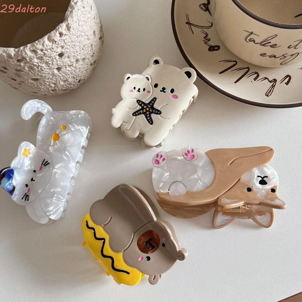 DALTON Acetato Gato Garra De Cabelo , Ácido Acético Dos Desenhos Animados Animal Grampo Moda Hairpin Headdress Pet Corgi