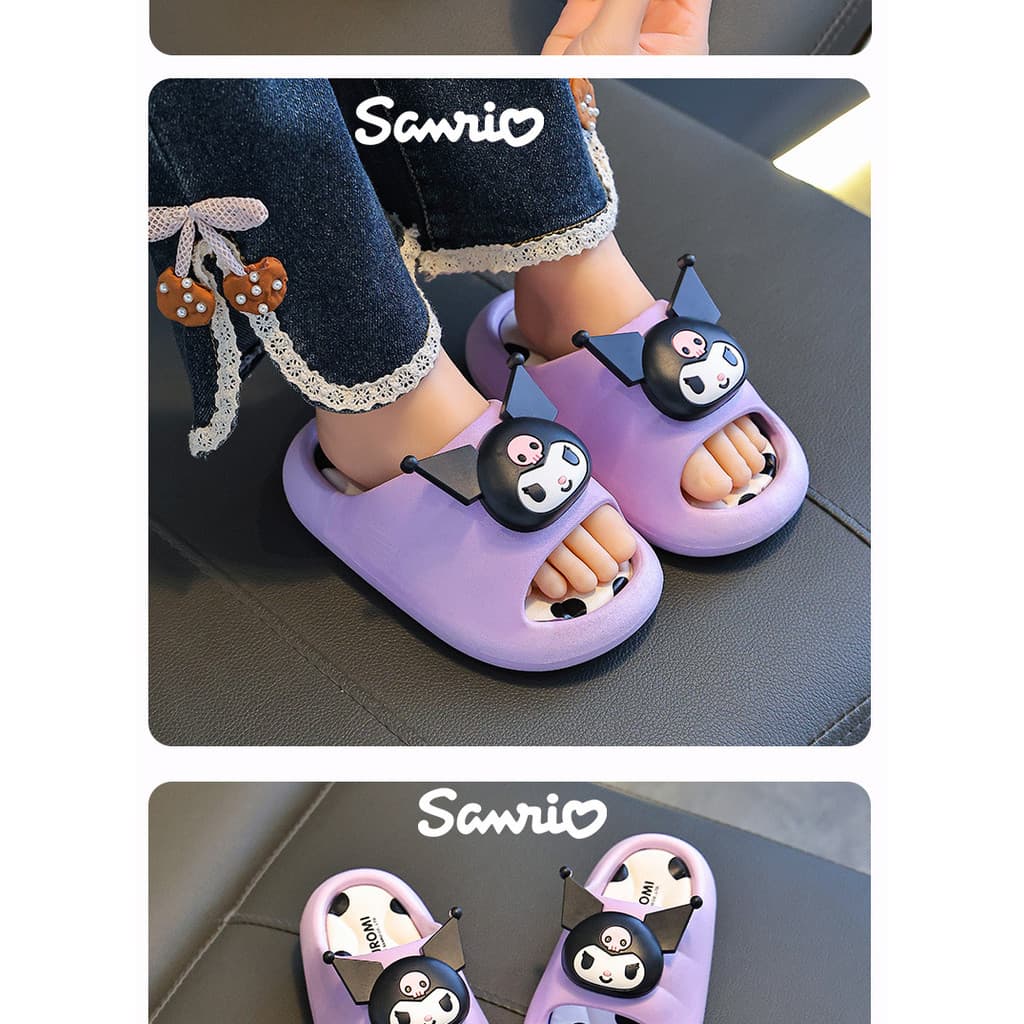 [Modelo2026] Sandálias Infantis De Verão My Melody Para Meninas , Chinelos De Banho Internos Antiderrapantes Crianças Be