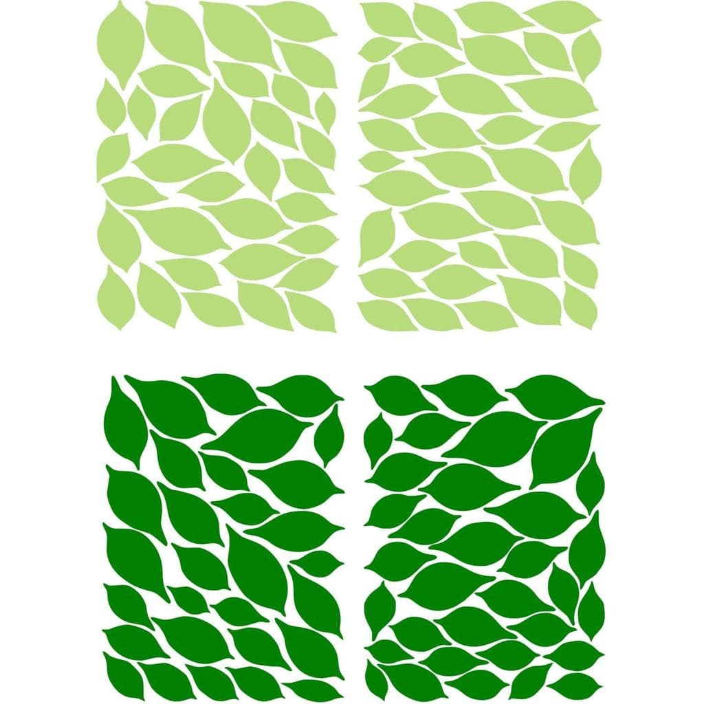 Adesivo de Parede com Folhas para Decoração de Parede com Tema de Árvore (Verde Escuro e Verde Claro)
