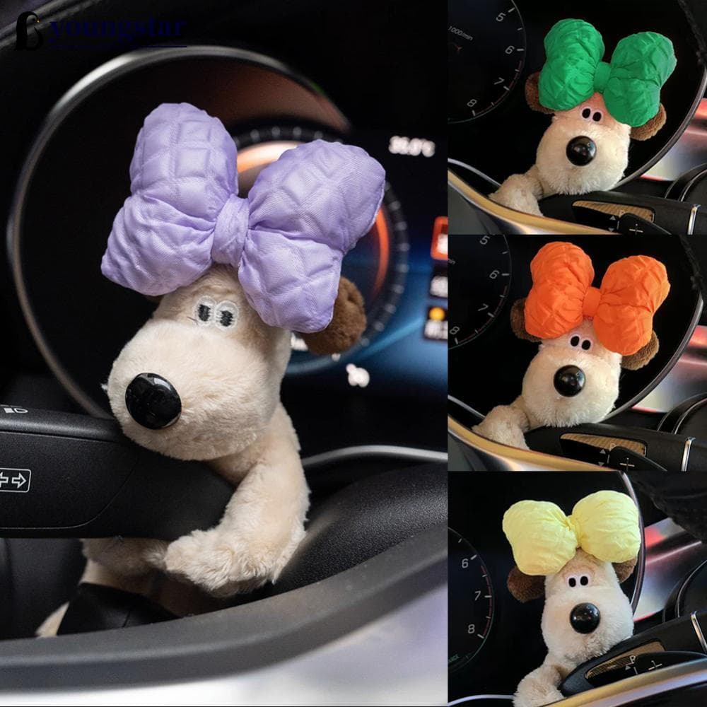 YOUNGSTAR Decoração de Suspensão de Carro Pelúcia Limpador Protetor de Lama Boneca de Cachorro de Desenho Animado Fofo