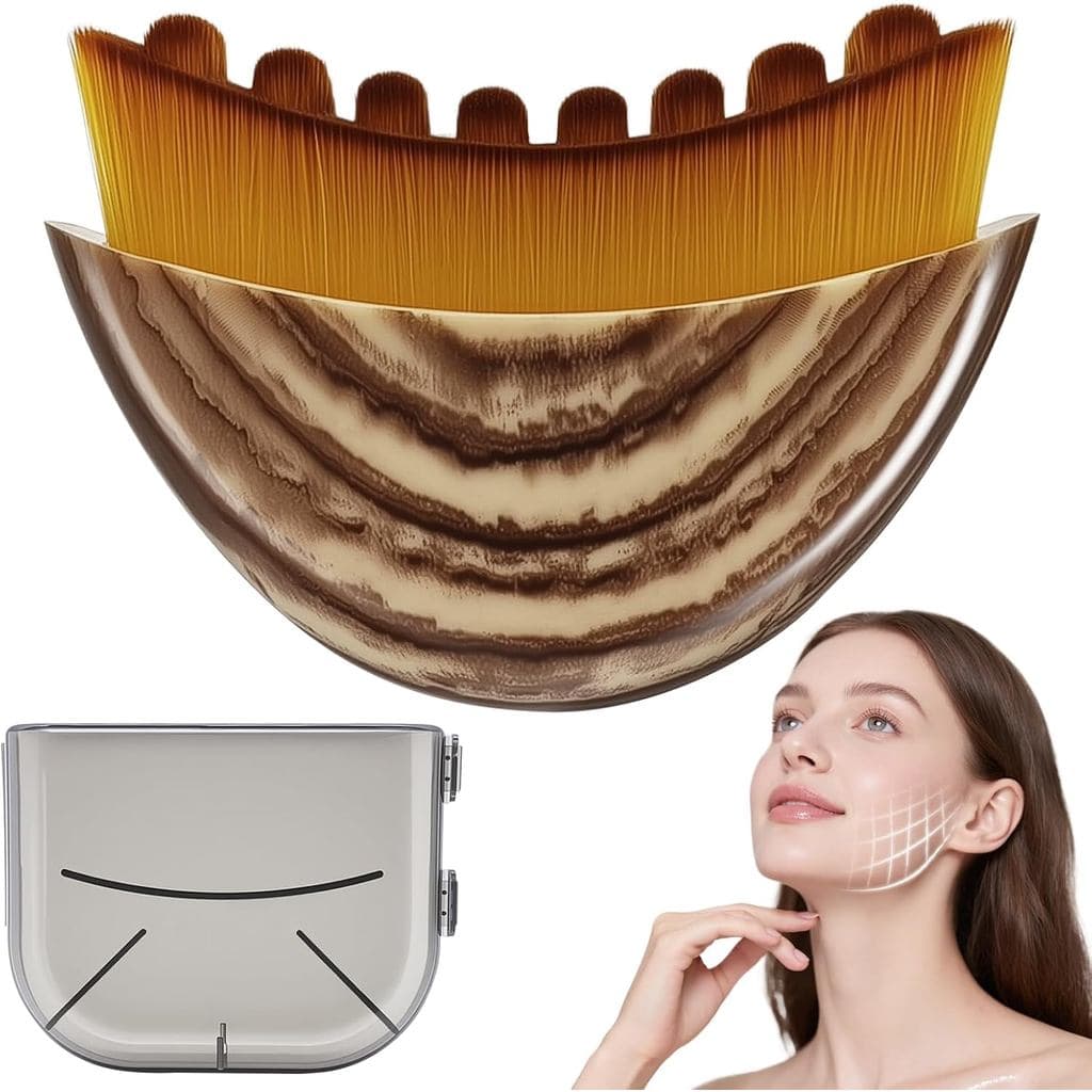 2026 Novo Massageador de Drenagem Linfática, Escova Facial para Contorno Linfático, Massageador Facial Ergonômico para C