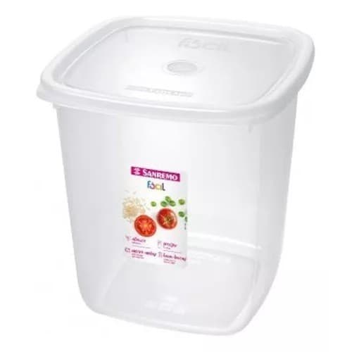 Pote Para Alimentos Organizador 7 L Transparente Com Tampa Cabe 5kg de Arroz