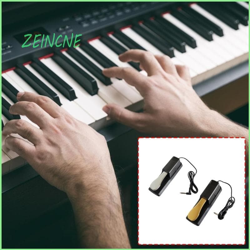 Pedal Sustentação Piano Digital ZEIN Elétrico Base Antiderrapante