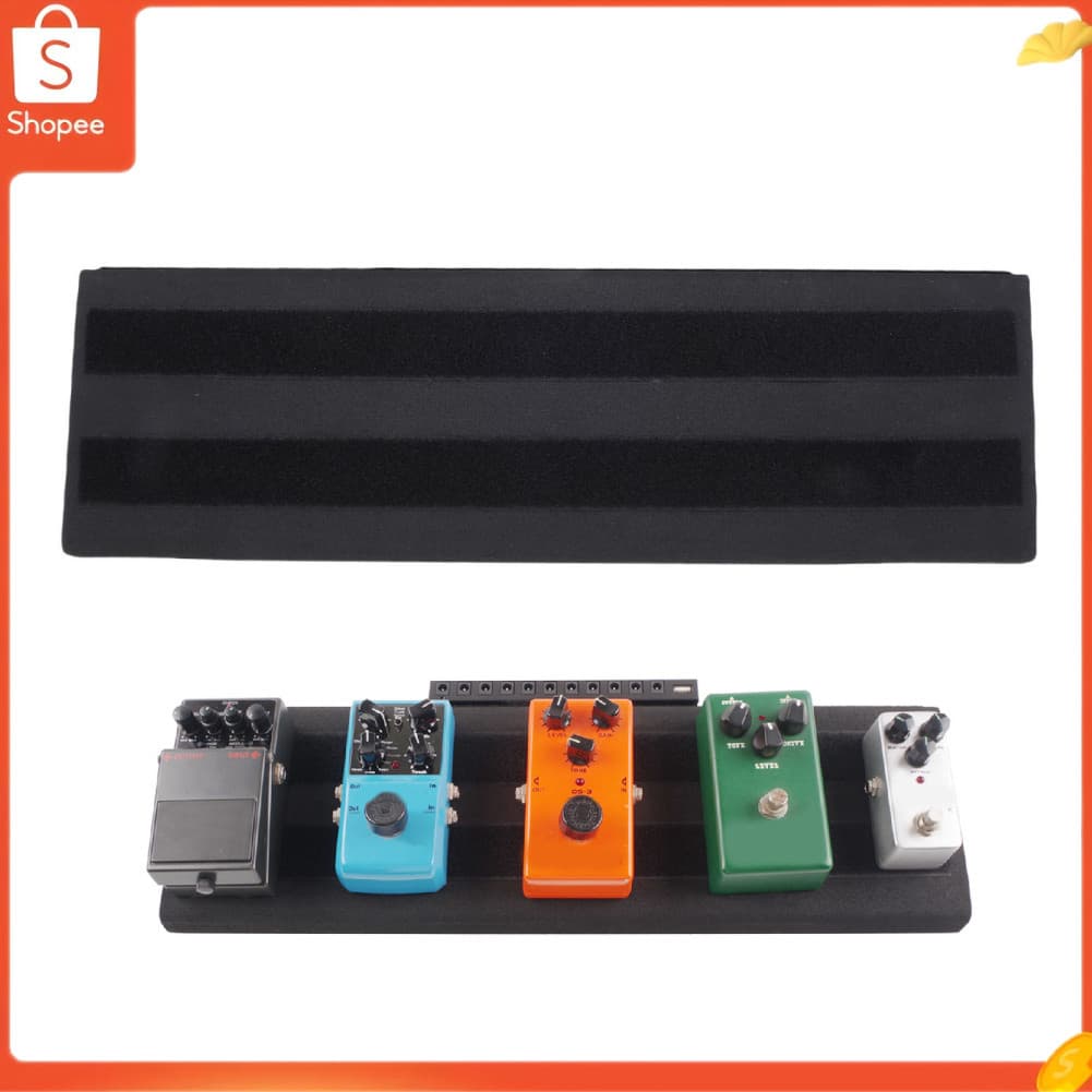 audiohome01.br Pedaleira de efeitos de guitarra preta antiderrapante EVA para até 5 pedais individuais