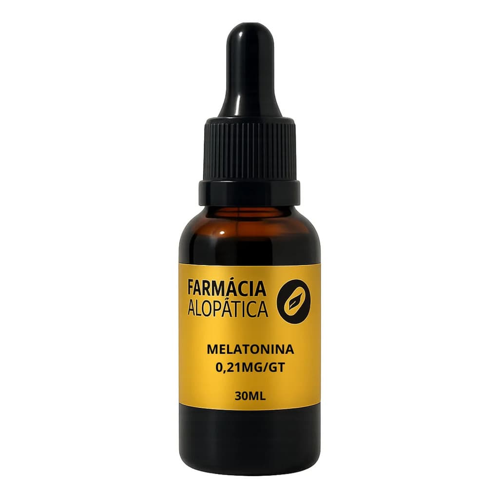Melatonina Gotas Sublingual 0,21mg Alta Absorção 30ml