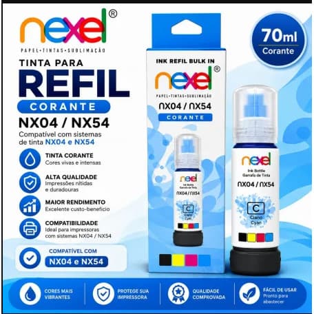 Tinta epson 504/544 70ml ciano Nexel