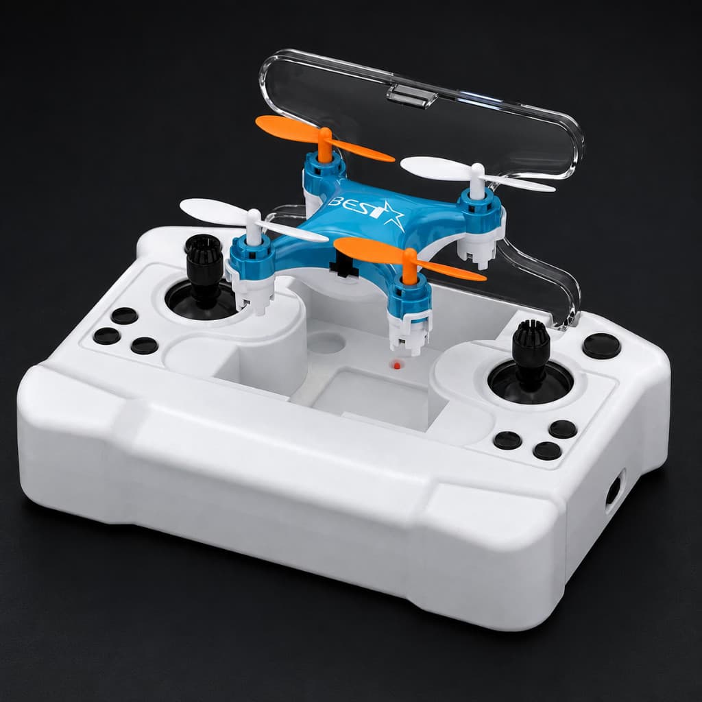 Mini Avião Controle Remoto ABS 2.4G - Voador Portátil com Luzes LED e Bateria Recarregável para Crianças