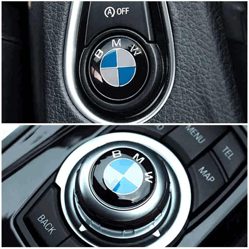 Adequado Para BMW/M Um Clique Iniciar Adesivos Decorativos 1 Série 3 5 X1X3X5 Botão De Modificação Multimídia Interior 3