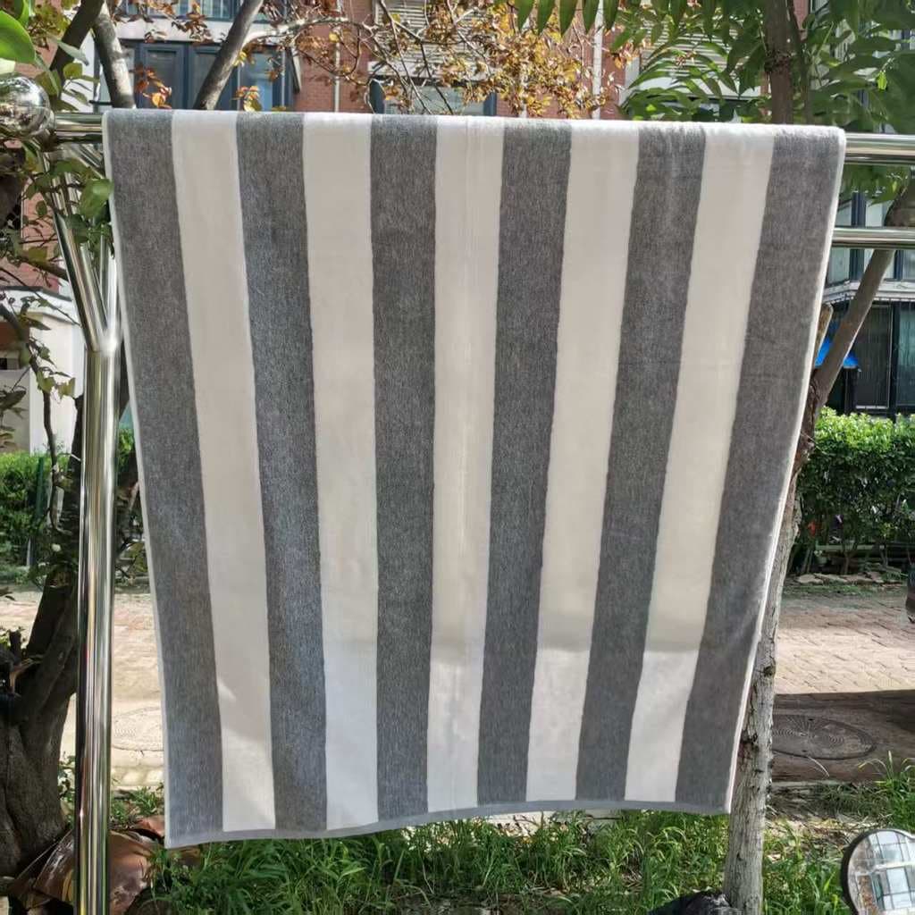 Toalha de praia toalha de sofá toalha de banho 90*180cm 900g fio de algodão puro tingido Shandong comércio exterior econ
