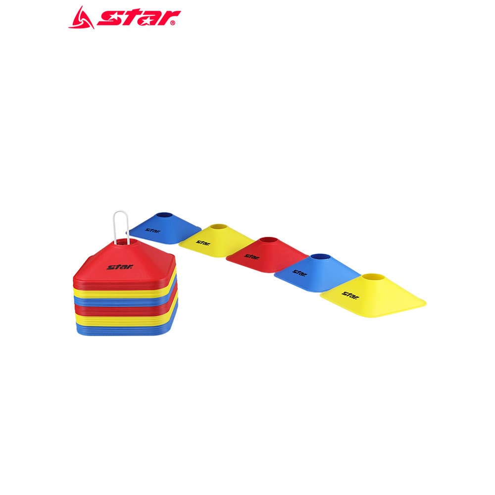 Shida STAR Equipamento de treinamento de futebol Placa de logotipo Placa de futebol Treinamento sensível Triângulo Obstá