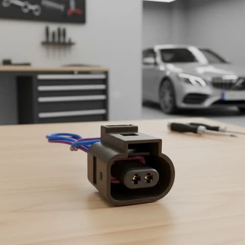 Chicote Plug Conector do Sensor Temperatura Cinza Saveiro Gol Voyage G5 G6 1.0 1.6 2 vias