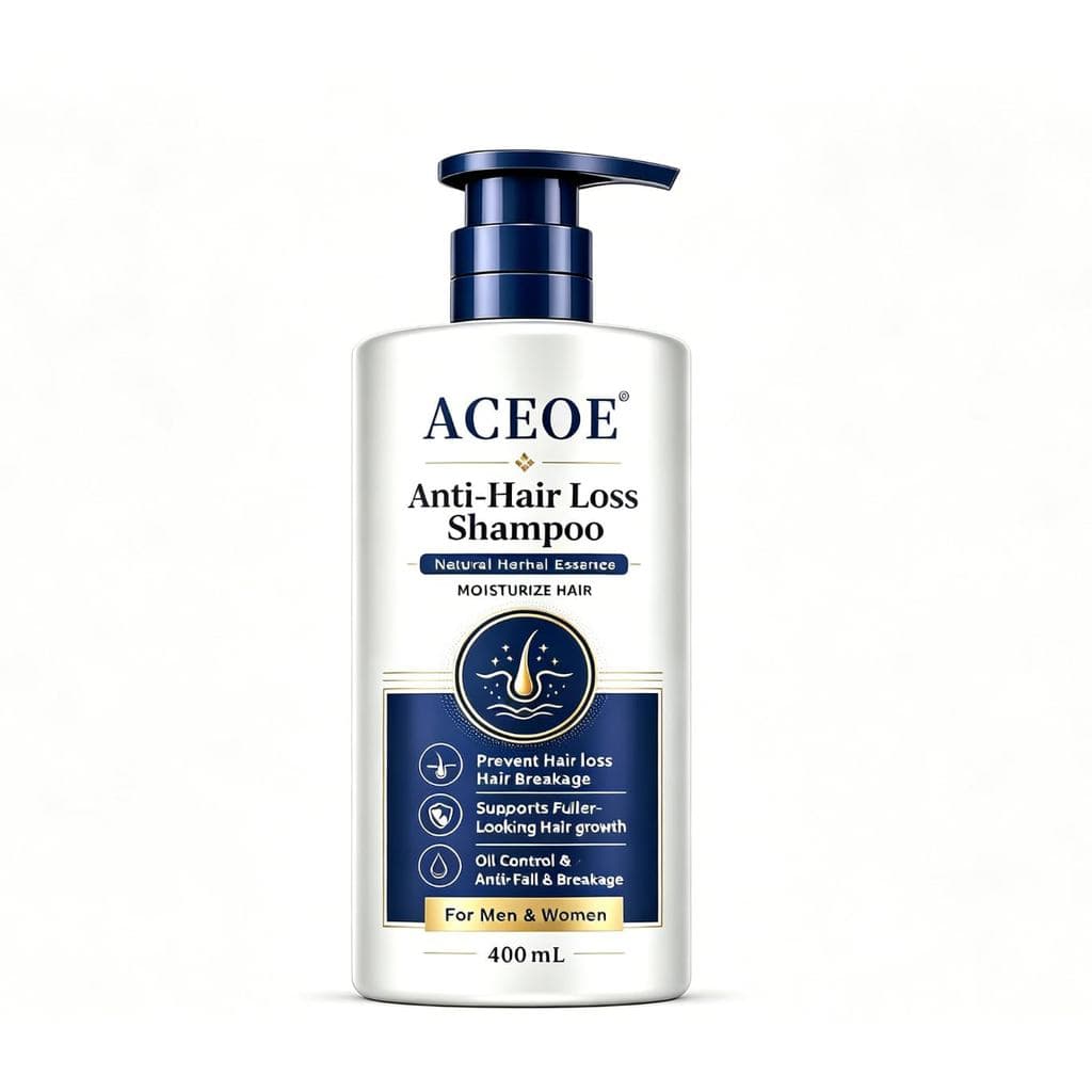Shampoo ACEOES, essência herbal, reduz a quebra, 400ml (1 frasco)