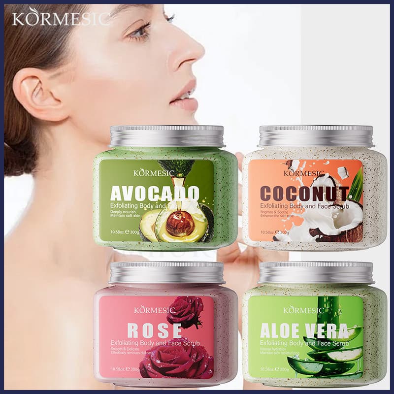 O Esfoliante Corporal e Facial de Abacate MIIUROSE KORMESIC pode remover a pele morta, hidratar e nutrir a pele, pode se
