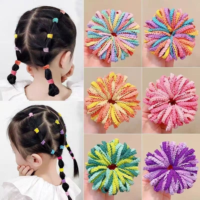 Faixa de cabeça para meninas, faixa de borracha infantil de alta elasticidade, durável, não machuca o cabelo, faixa de b