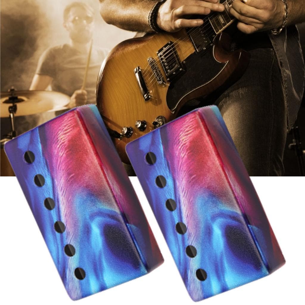 Capa de captador de guitarra de cobre com 6 buracos para guitarras elétricas, ferramenta de manutenção leve com