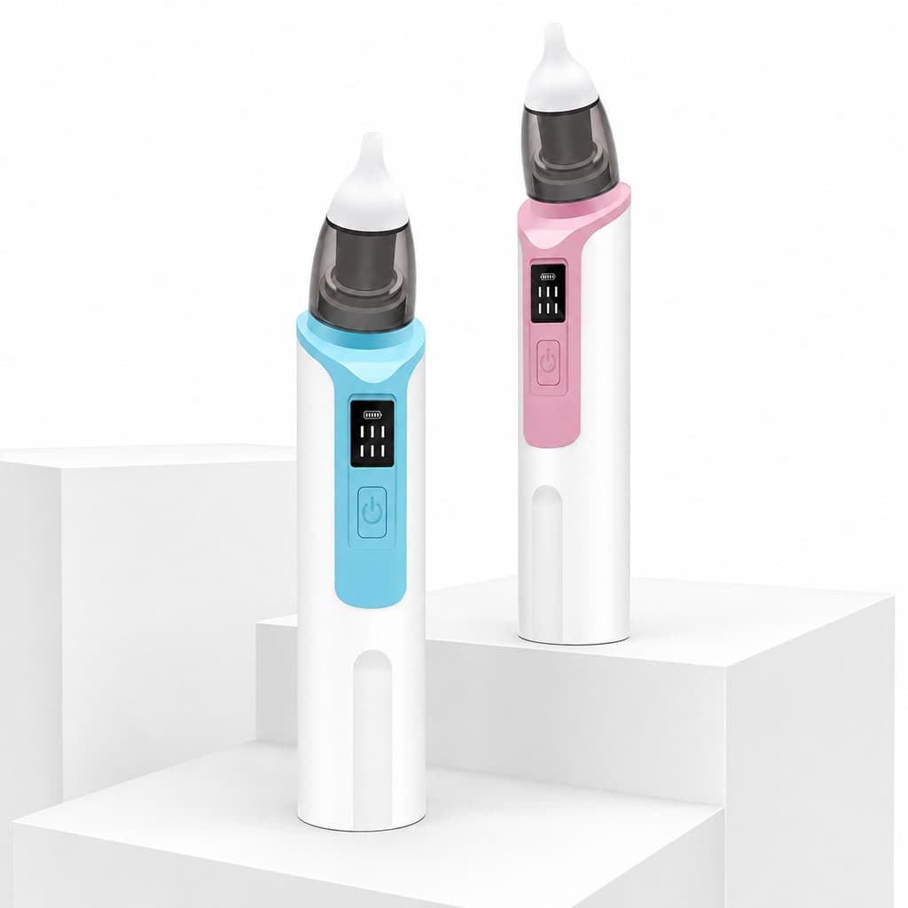 Aspirador Nasal Infantil 6 Níveis Sucção Ajustável  Recarregável Silicone Alimentício Seguro Silencioso 5V/1A