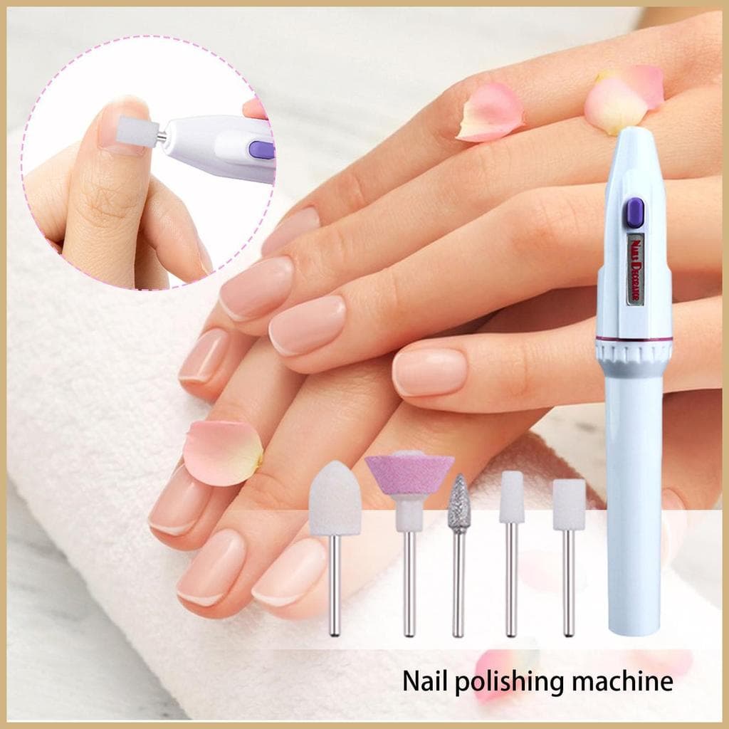 Broca De Unhas Portátil Reutilizável Caneta Forma Arquivo Ferramenta Polimento Remover Acrílico Gel Aliciamento pomuisbr