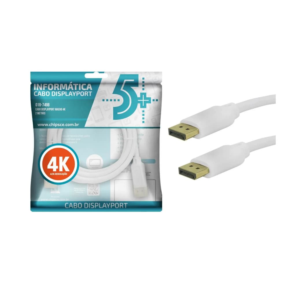 CABO DISPLAYPORT MACHO 4K