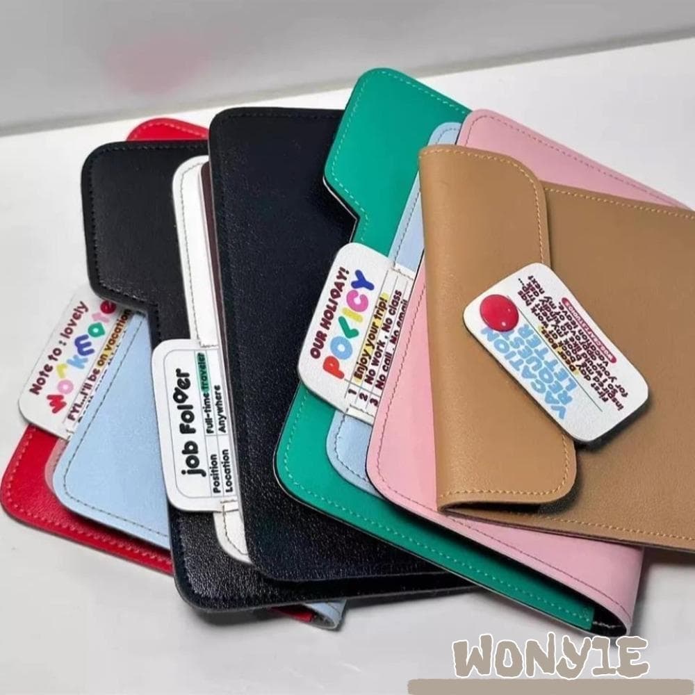 Porta-Cartões WONY1E , Bolsa Leve De Couro PU , Protetor De Passaporte Ultrafino Para Vários