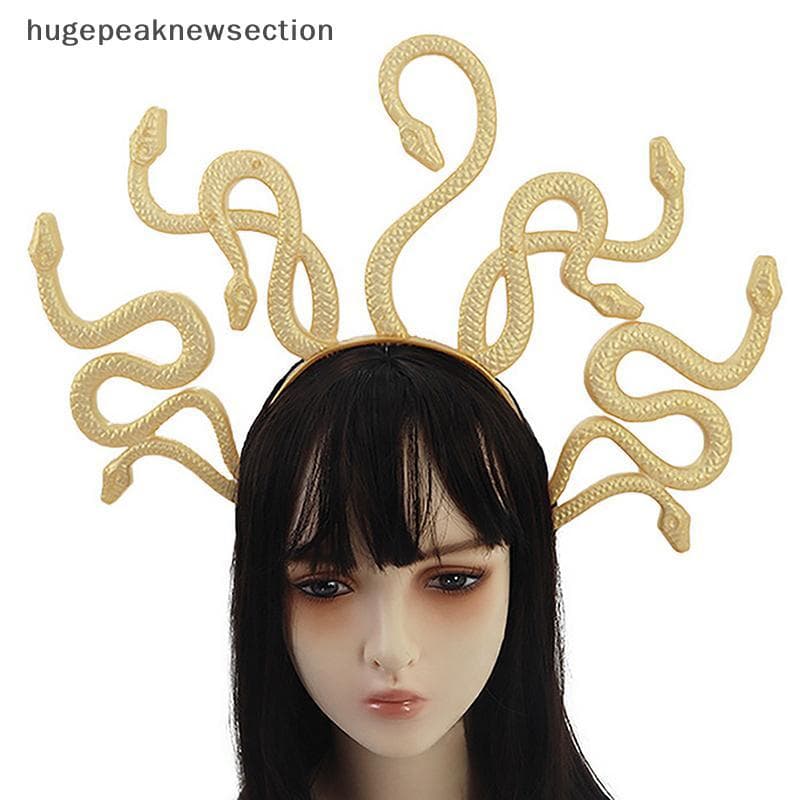 Halloween Curvado Cobra Forma Argola De Cabelo Rave Festa Headpiece Unissex Faixa Cosplay Traje Adereços