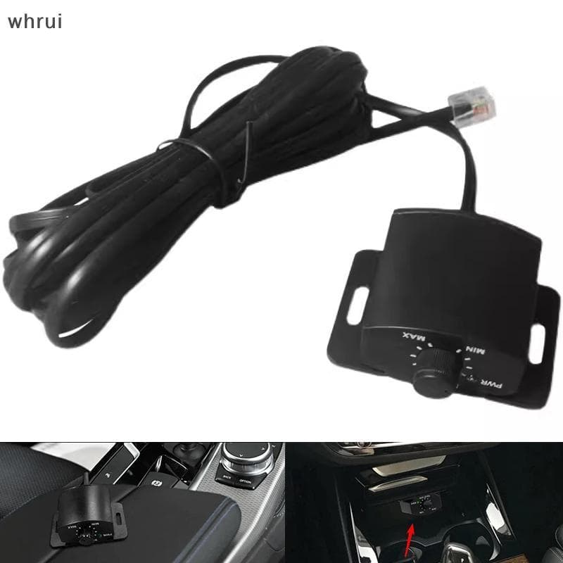 [WHRUI] Botão De Ajuste De Volume Do Controlador De Graves Remoto Amplificador De Carro Com Cabo Longo Universal