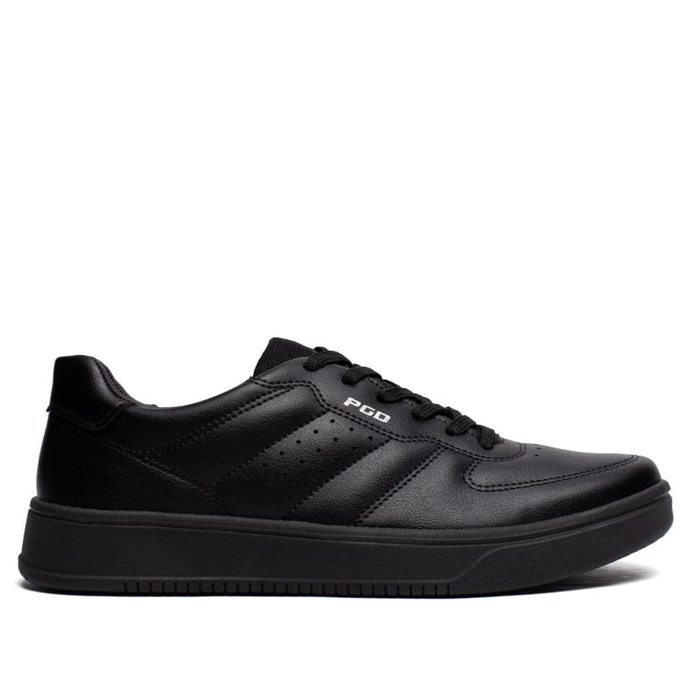 Sapatênis Masculino Pegada Casual Microfibra Preto