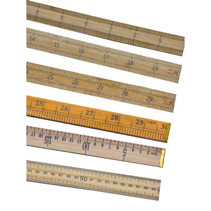 Régua de bambu dupla face para alfaiate, 33cm-1m, régua para fazer roupas, cidade, Polegada, roupas, régua, escala de co