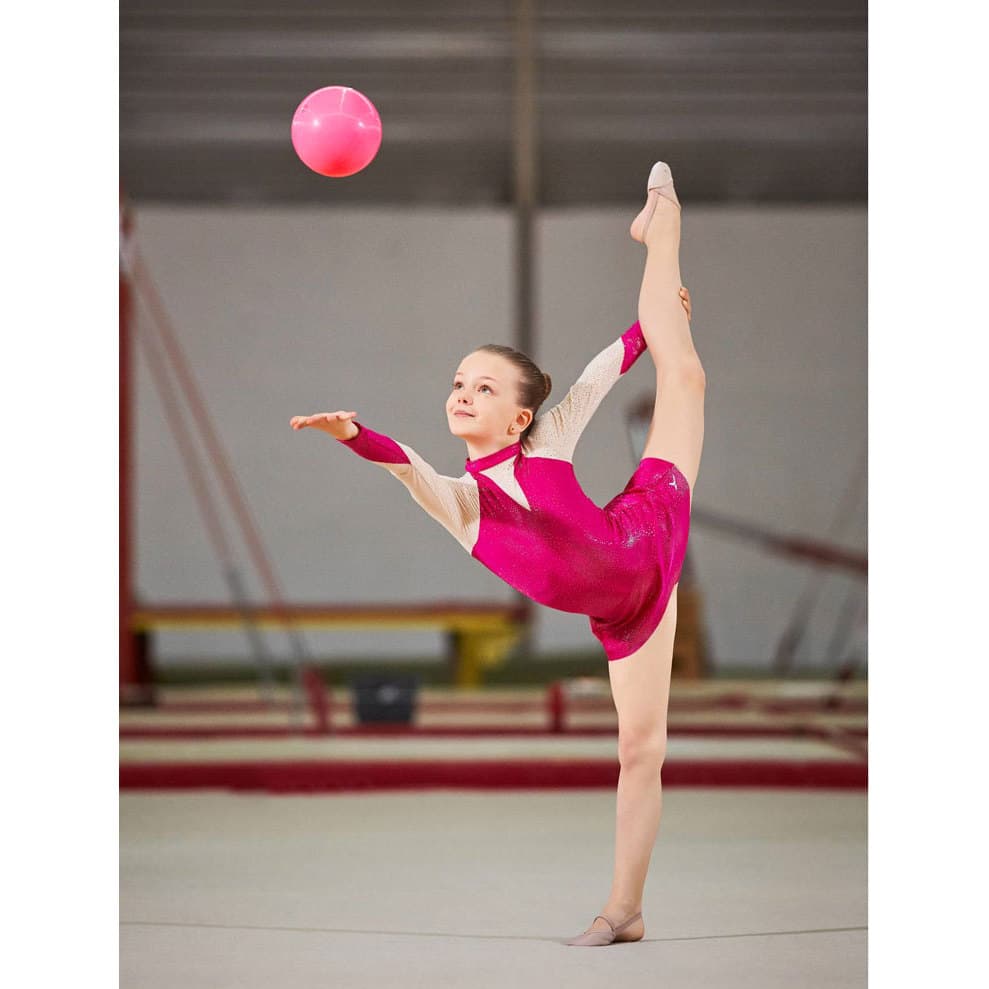 Crianças arte ginástica bola fluorescente padrão diâmetro 15CM adereços Yoga bola de Fitness Unisex