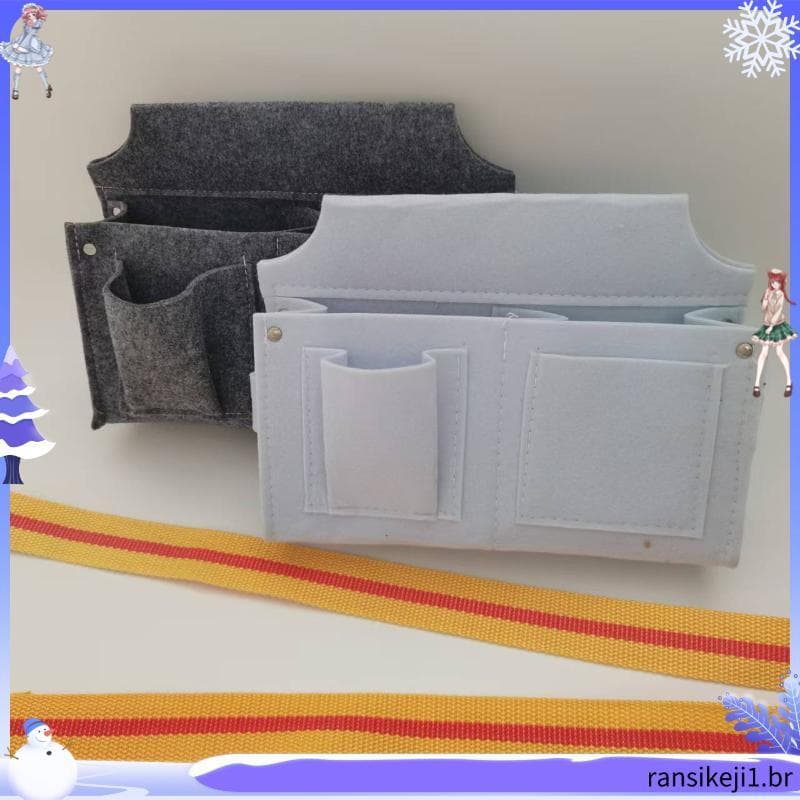 Bolsa de cintura para unhas de feltro para carpintaria, bolso prático e portátil para unhas