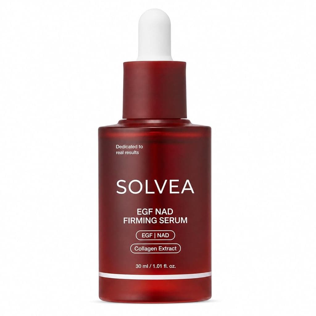 Solvea NAD Serum, Sérum Facial Hidratante com Peptídeos e Colágeno, 1.01 fl oz