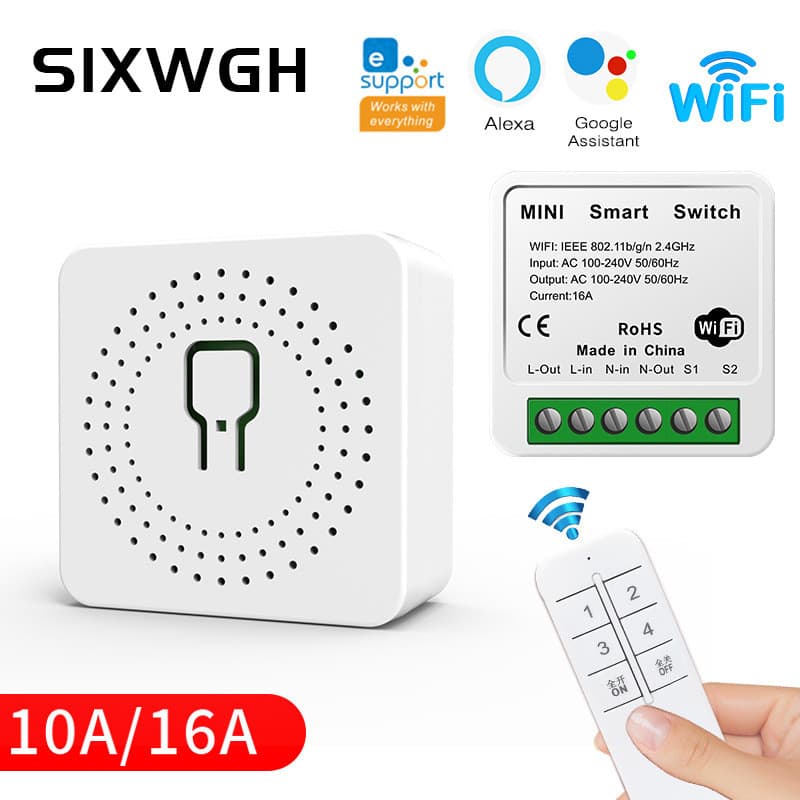 Interruptor inteligente eWelink eWelink Wifi Controle Remoto Sem Fio Temporizador Interruptor Controlador Controle de Vo