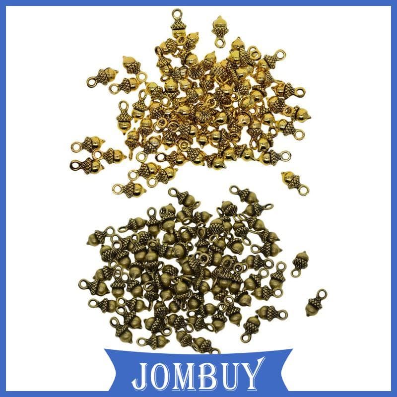 [Jombuy] 50 Peças De Suprimentos Para Artesanato De Bolota Pingentes Contas , Descobertas De Joias Fazendo Acessório Pul