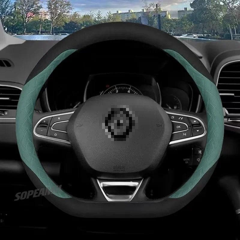 Capa De Volante De Carro Para Renault Alasca Captur Clio RS Kadjar Duster Scenic Medgane Espace Kangoo Talisaman Kwld La