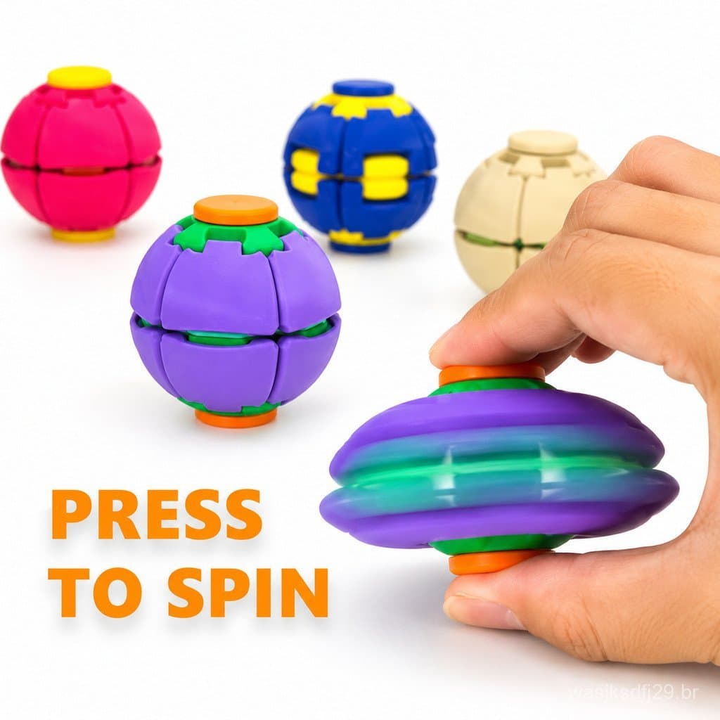 3D Impresso Spinning Top Fidget Toy Stress Relief Rotating Ball Desk Para Crianças E Adultos