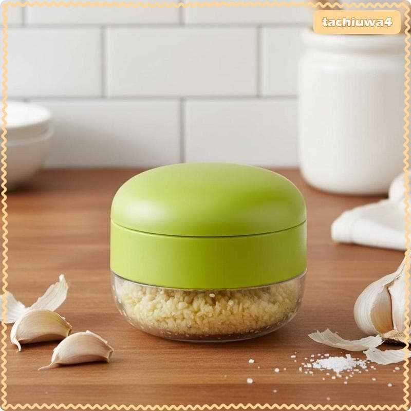 [Tachiuwa3] Prensa De Alho Com Recipiente Removível Ferramenta Manual De Picar Cozinha Em Aço Inoxidável Para Preparação