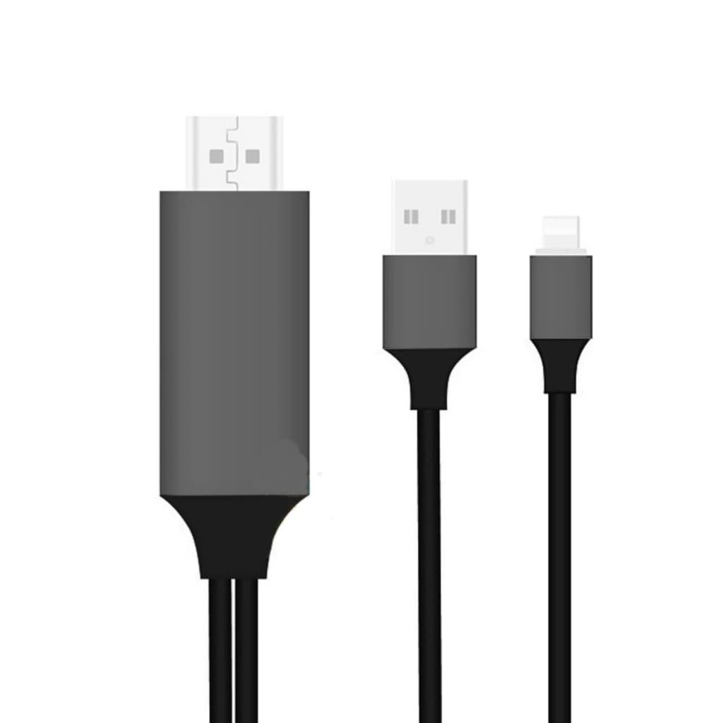 Cabo de conversão relâmpago para hdmi adequado para iPhone ipad TV mesma tela cabo conversão usb