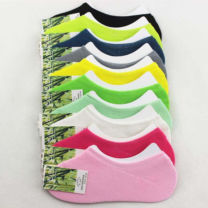 Meias de barco femininas meias invisíveis boca rasa Silicone antiderrapante meias femininas Ultra-finas meias de verão b
