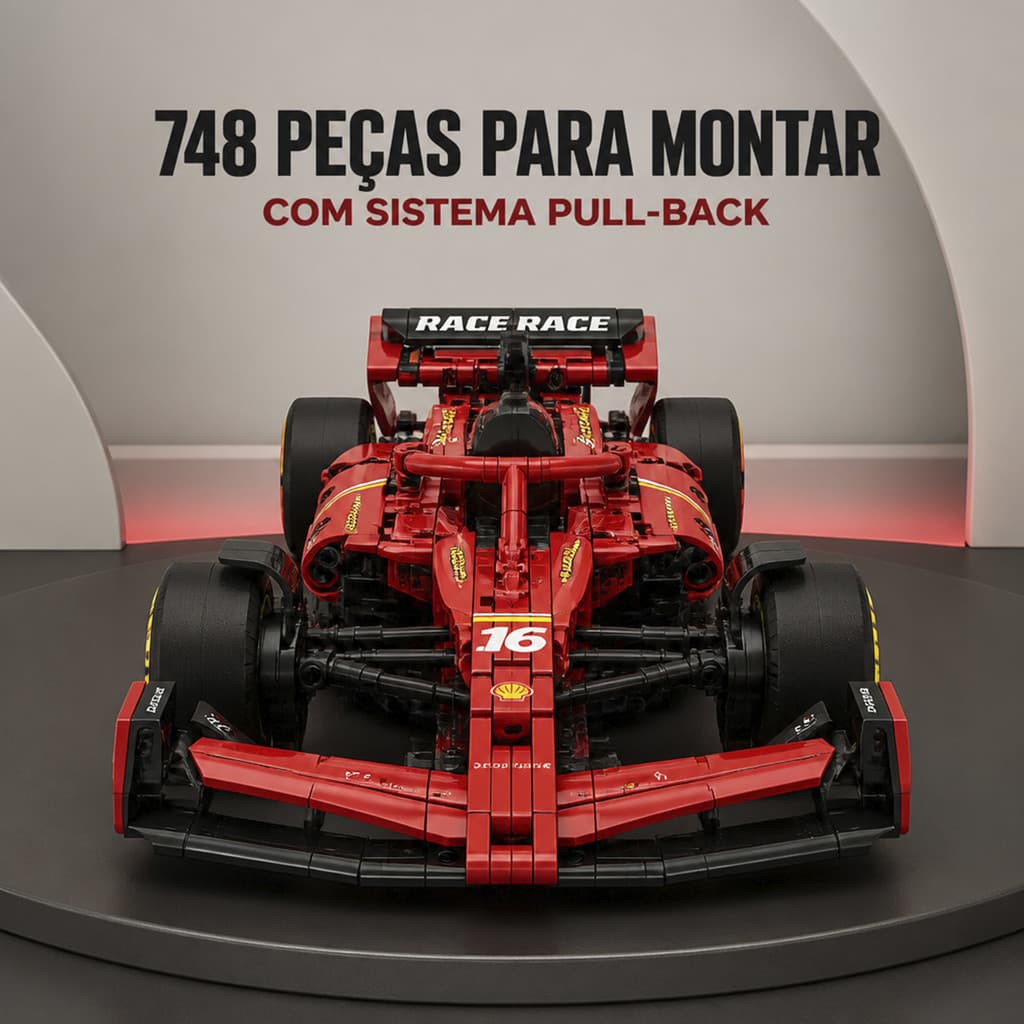 Carrinho Fórmula 1 Blocos de Montar Carro de Corrida Miniatura Carro para Montar Brinquedo 748 Peças