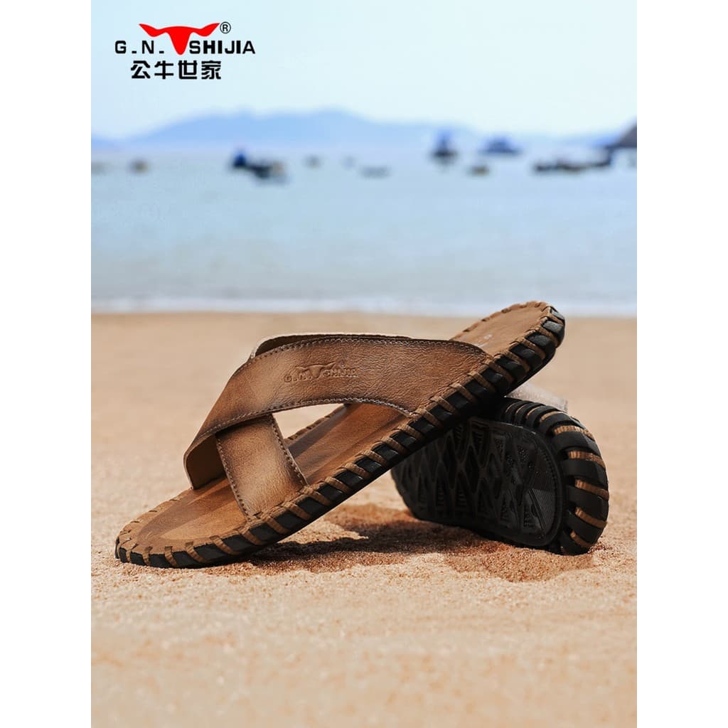 Bulls Family Sapatos Masculinos Chinelos Masculinos Verão Ao Ar Livre Chinelos Antiderrapantes Resistentes ao Desgaste