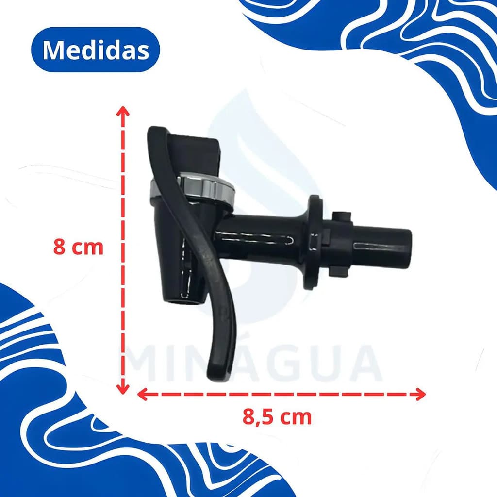 Torneira Bebedouro Purificador Britânia Preta Aqua Bbe01p