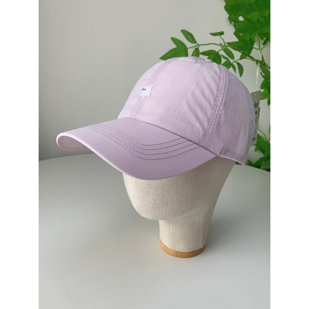 Boné de beisebol de secagem rápida feminino verão fino bonito gatinho bordado protetor solar chapéu de sol lazer ao ar l