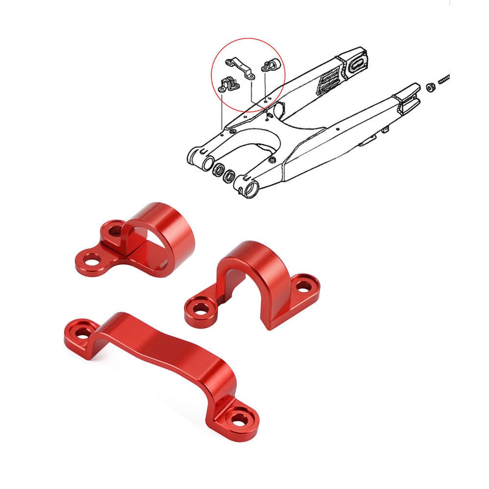 Conjunto De Braçadeira Guia De Linha De Mangueira De Freio De Motocicleta Para Honda CRF 450R 450X 250R CRF450R CRF450X