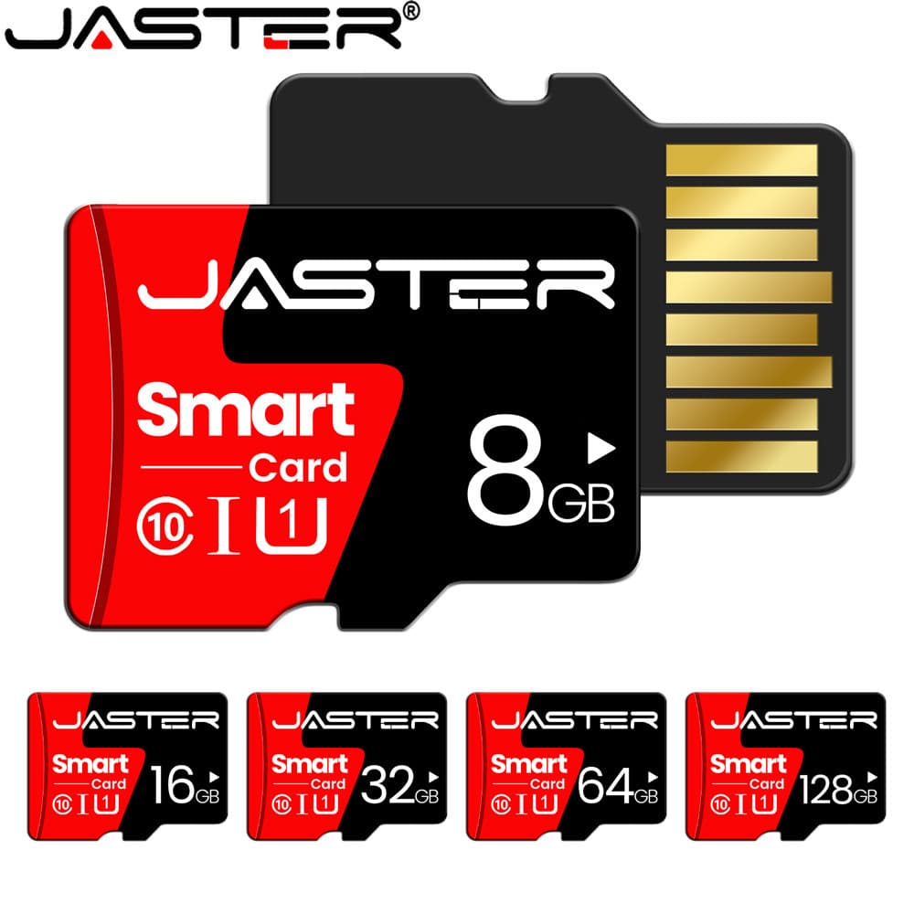Cartão De Memória JASTER MicroSD/TF Classe 10 A1 128GB 64GB 32GB 8GB 4GB 1GB Adequado Para Telefones Celulares , Câmeras