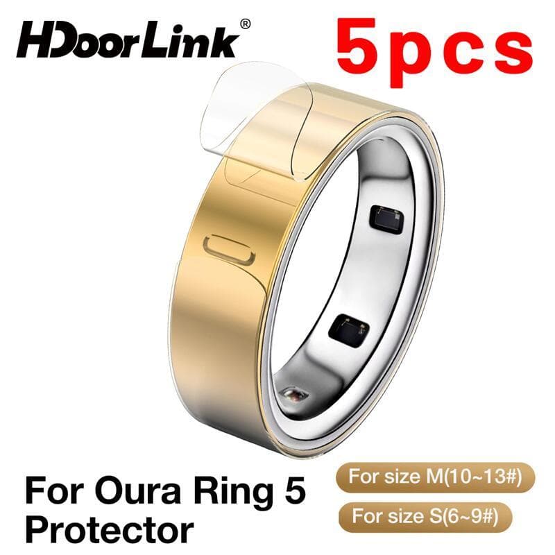 HdoorLink 5 Peças Capa Protetora De Anel De Silicone Para Oura Ring 5 Antiarranhões Rastreador De Fitness Inteligente