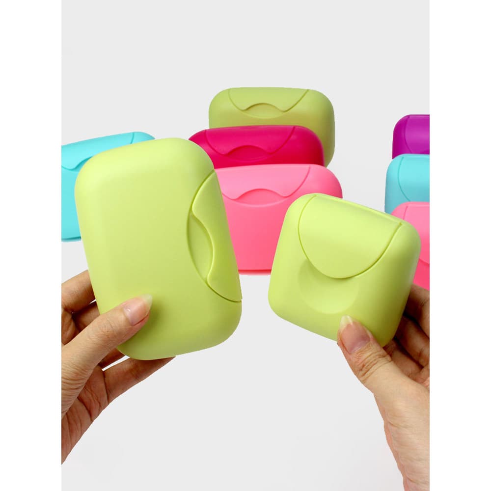 Caixa de sabão artesanal de viagem criativa caixa de sabão à prova dwaterproof água com tampa portátil selado plástico c