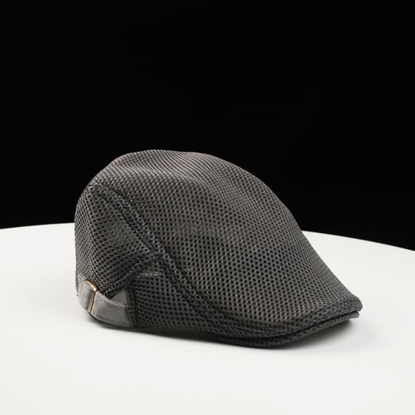Chapéu de malha de verão respirável chapéu masculino chapéu de pico boina masculino britânico frente chapéu feminino Ret