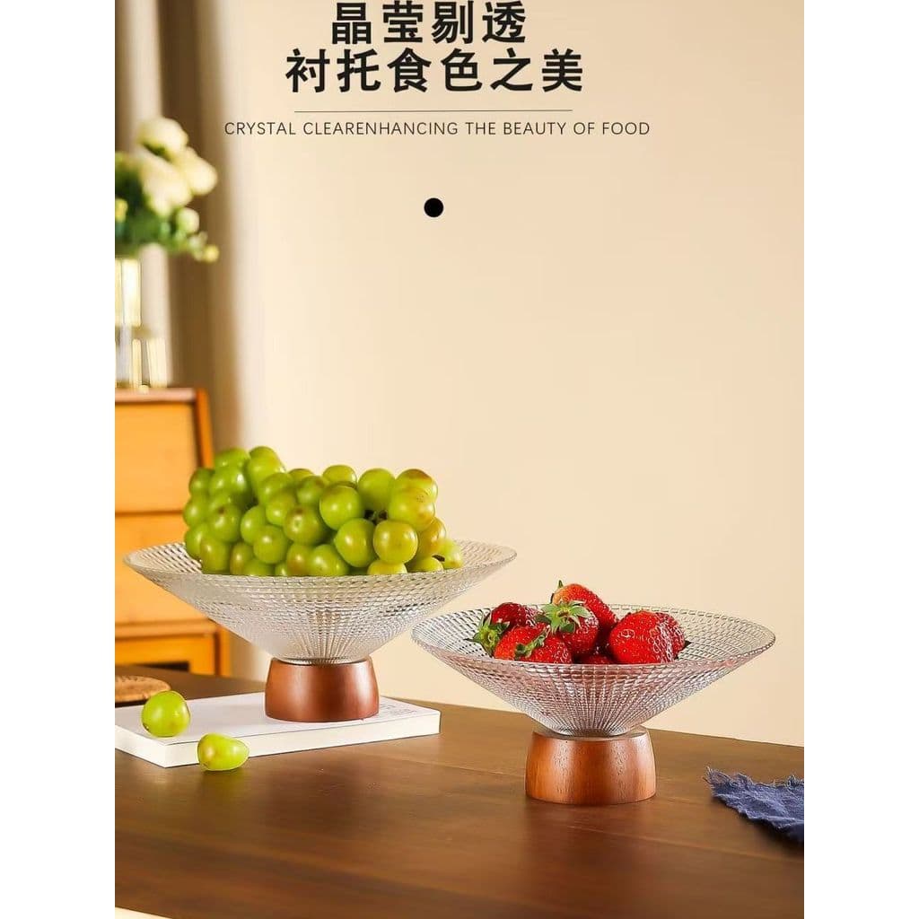 Prato de frutas de vidro Medieval, cesta criativa para sala de estar, mesa de café, Bar, doces, lanche, 2025, novo estil