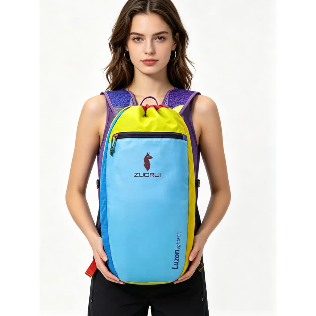 Esportes ao ar livre lazer mochila leve viagem acampamento mochila dopamina contraste cor classe suplementar pesquisa sa
